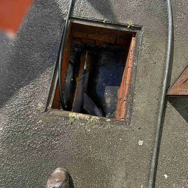 blocked manhole